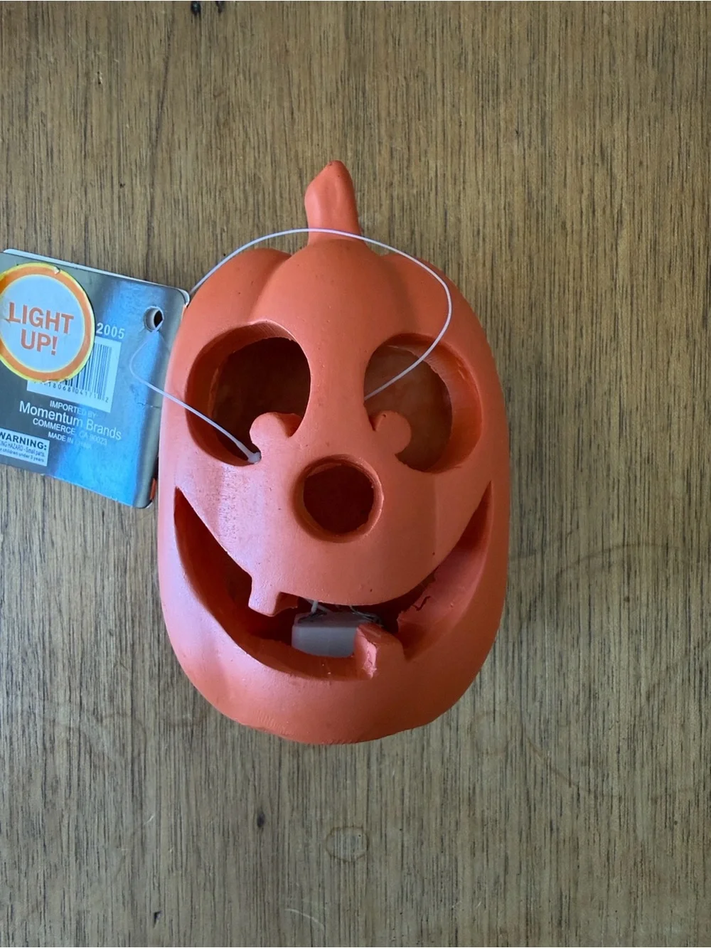 Halloween Pumpkin Lantern Pair - Orange Decorative Jack-O'-Lanterns